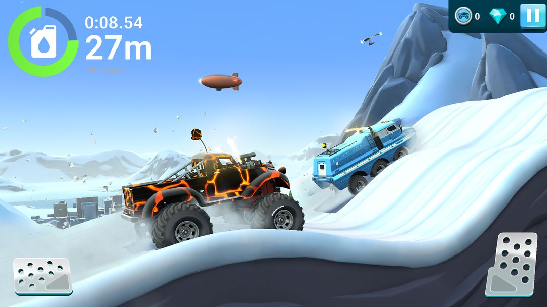 MMX Hill Dash 2 – 오프로드 트럭, 자동차 게임 스크린 샷