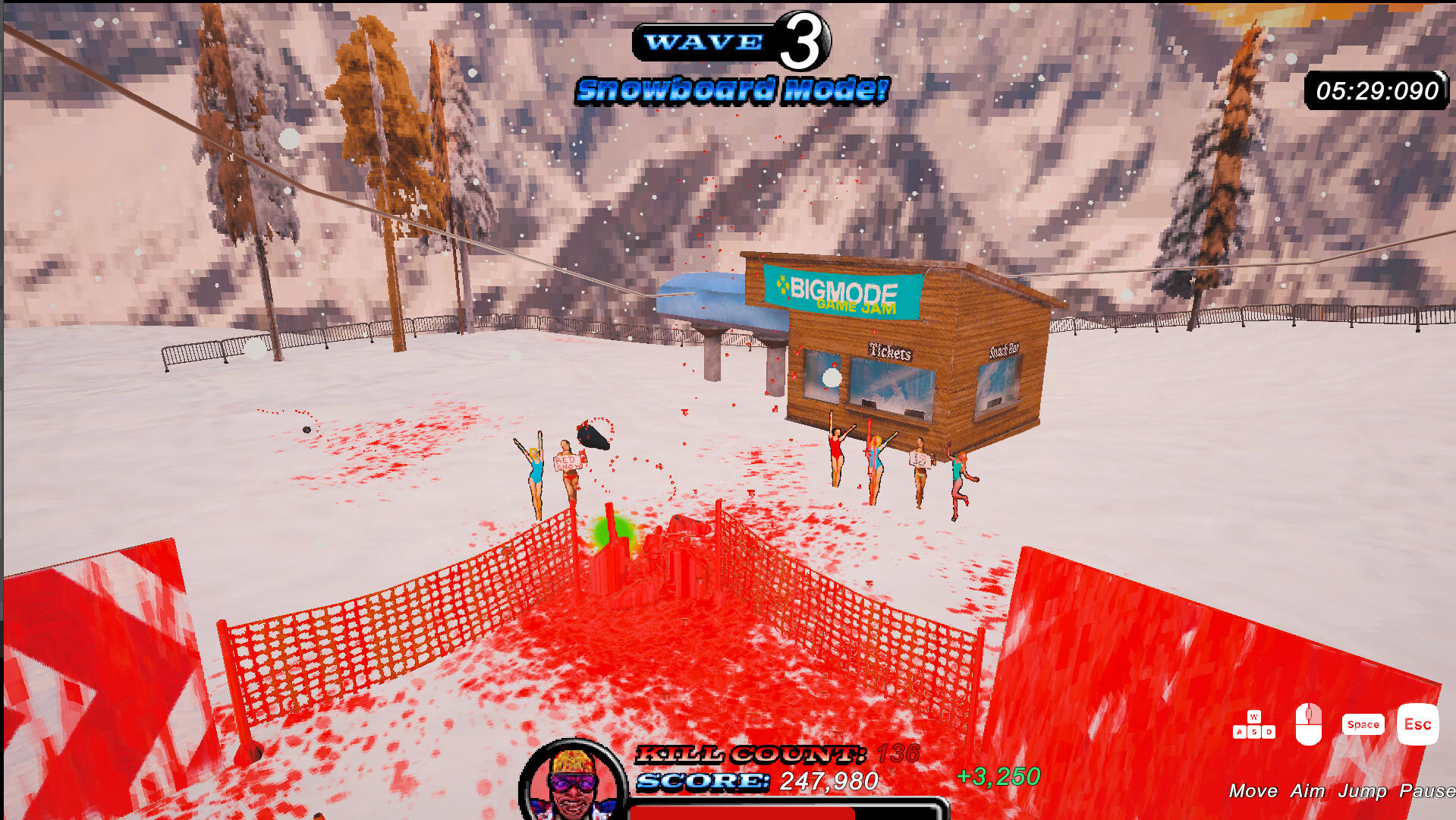 Screenshot of Red Snow