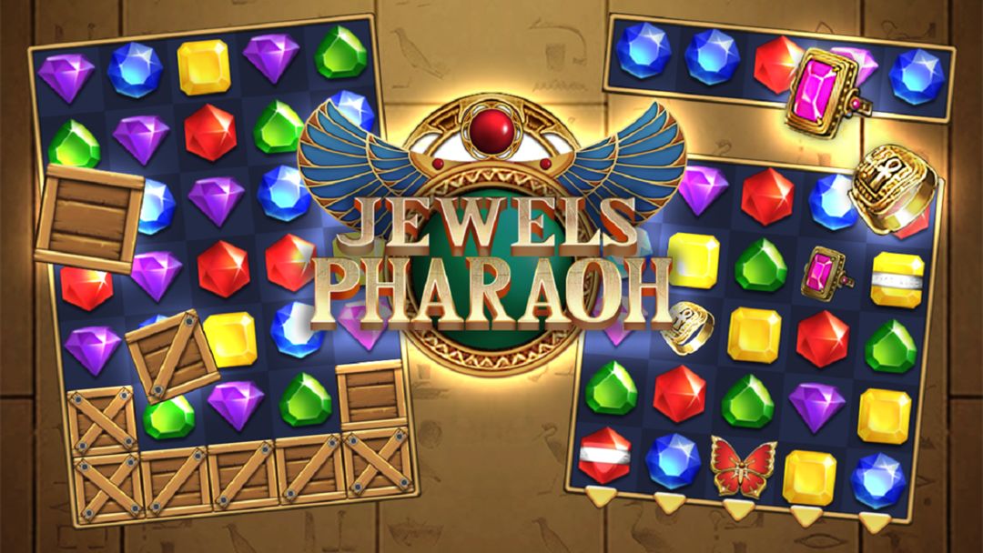 Jewels Pharaoh : 匹配3拼圖遊戲截圖