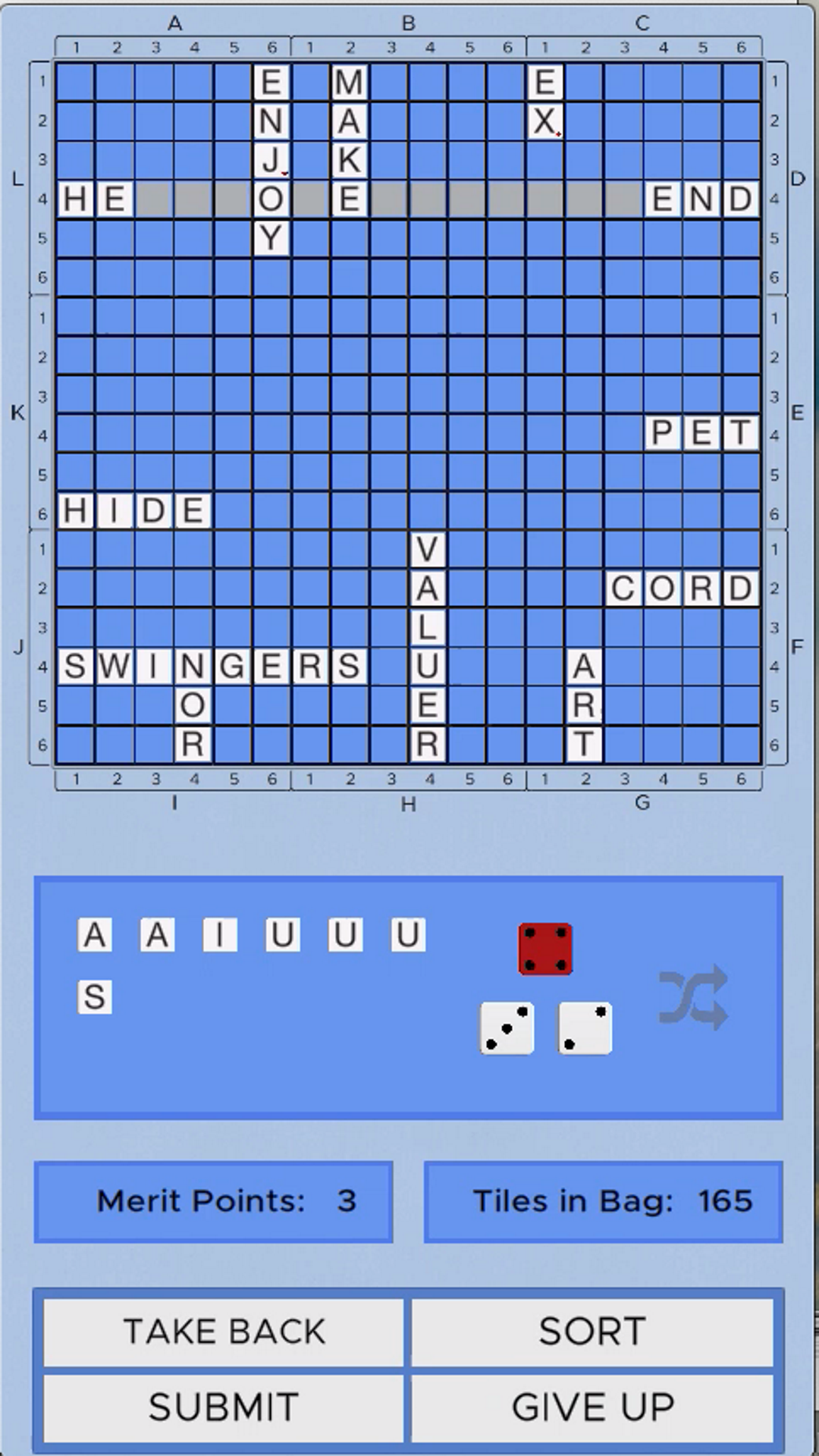 RollADice Crossword game android iOSTapTap