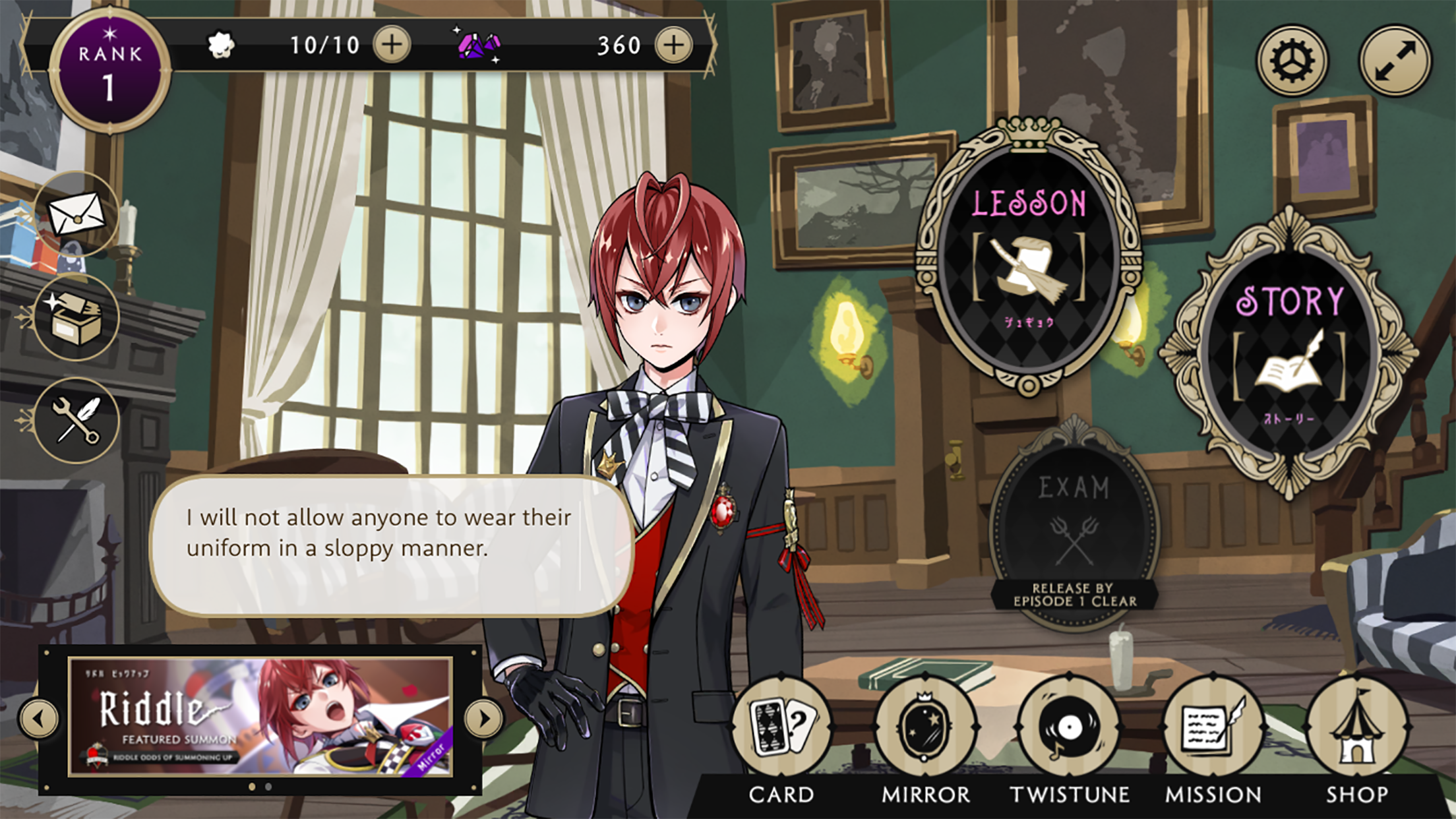 Disney Twisted-Wonderland Game Screenshot