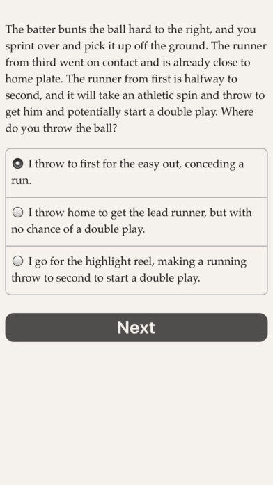 The Fielder's Choice Game Screenshot