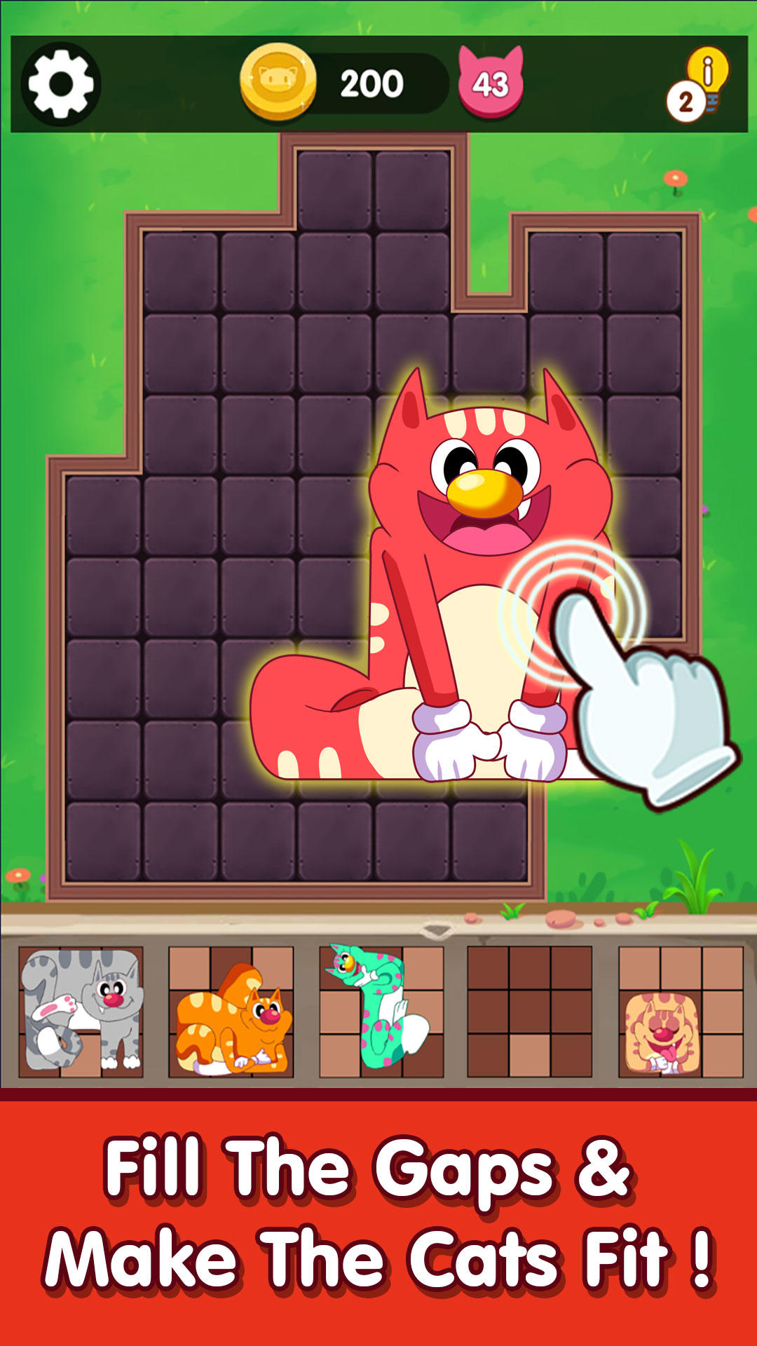 Cat Block Quest Game Screenshot