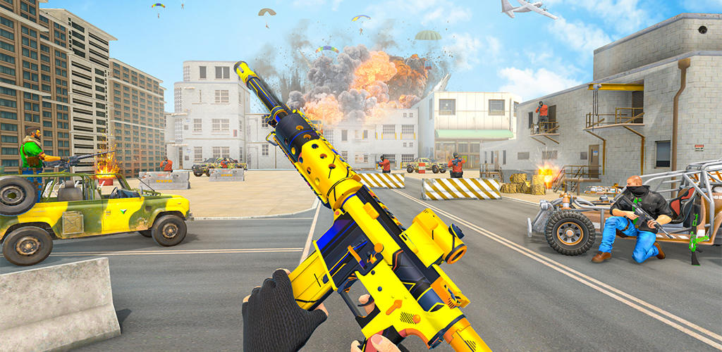 Banner of TPS Gun War Permainan Menembak 3D 0.3