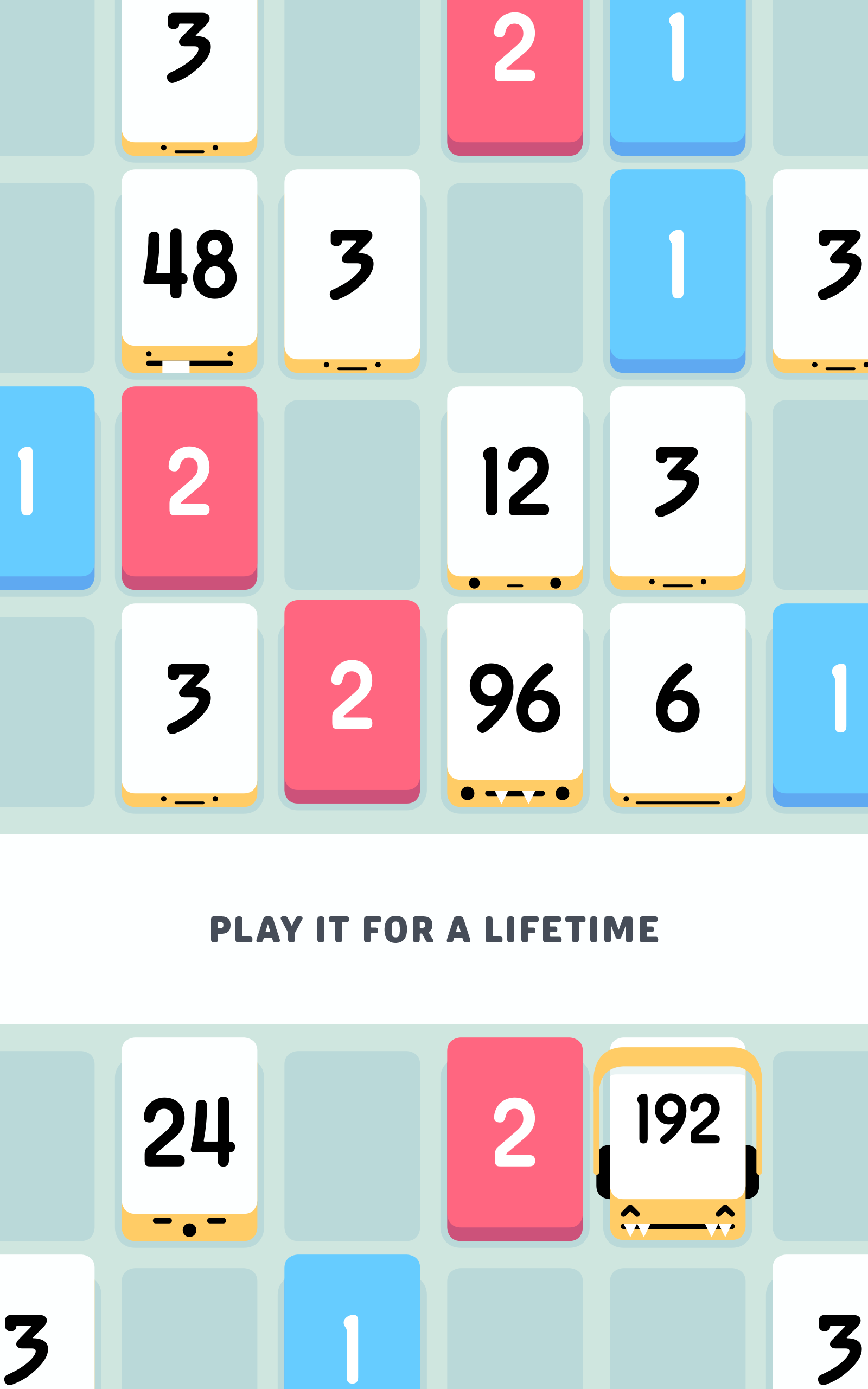 Cuplikan Layar Game Threes!