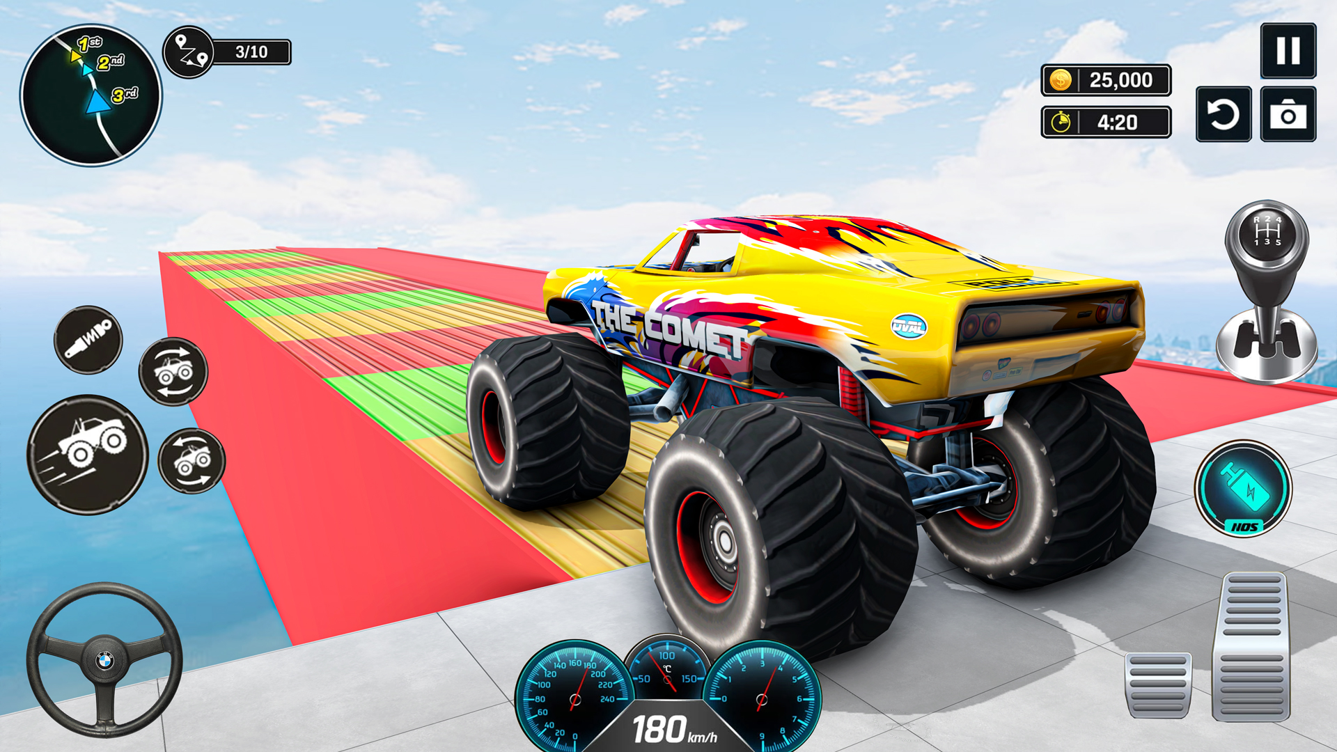 Monster Truck Car Racing Game; Xtreme Monster Truck Stunt race