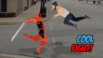 Agent Redpool vs X-Hero Wolveren Origins Game Screenshot