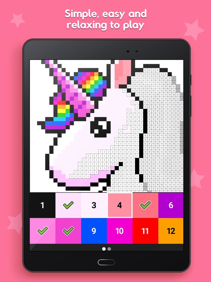 Screenshot of Pixel Tap: Color by Number