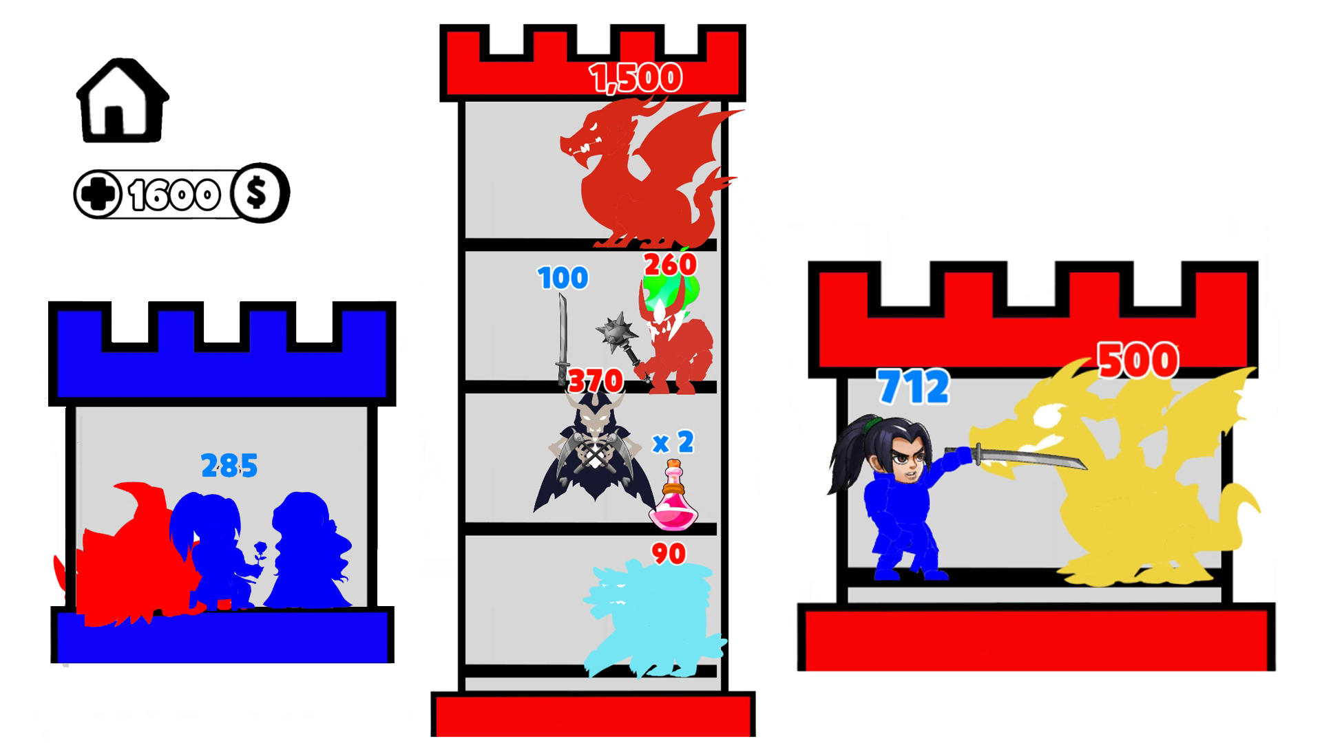 Defense Tower: Stick Hero War ภาพหน้าจอเกม