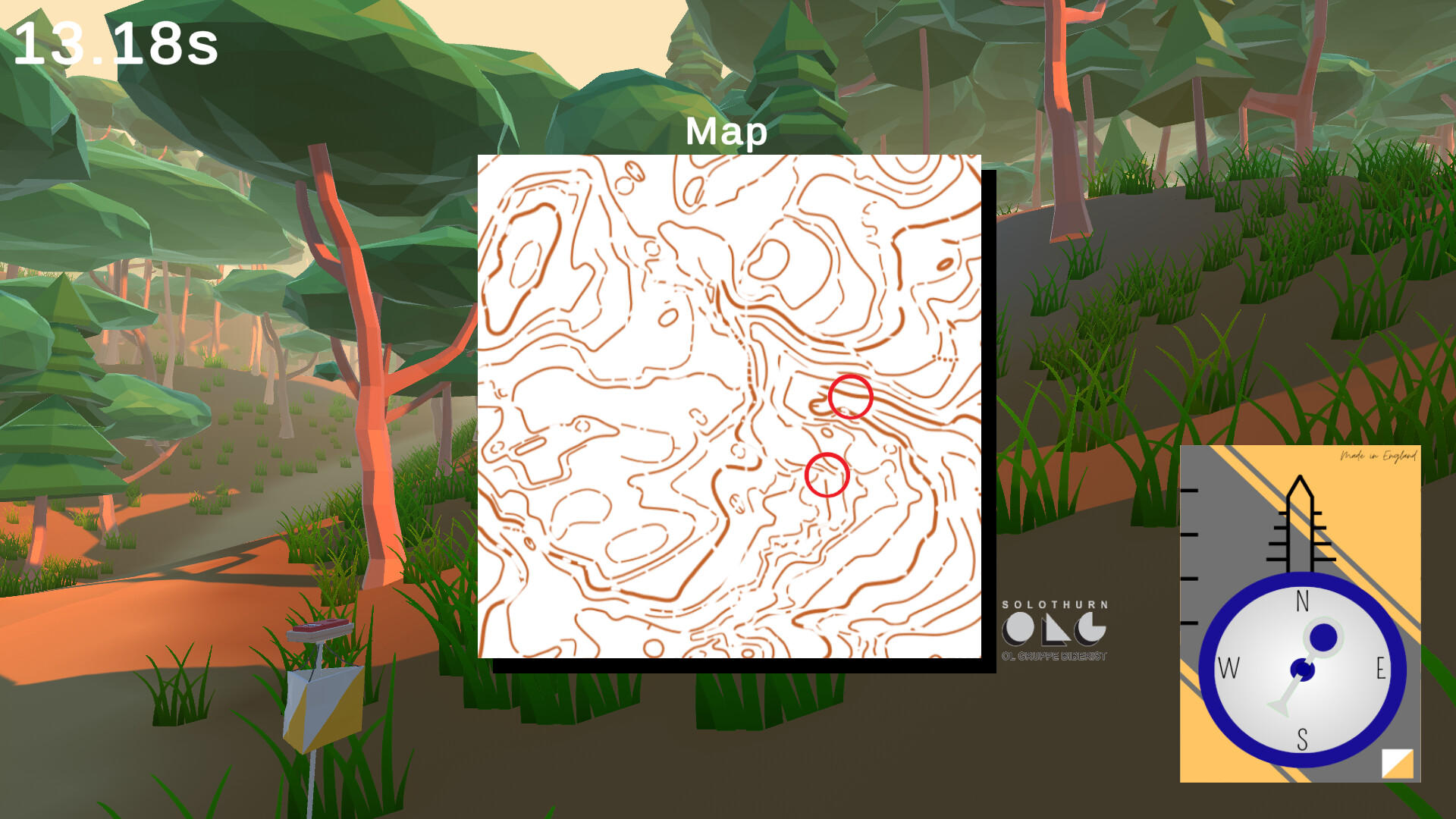 Orienteering Simulator screenshot game