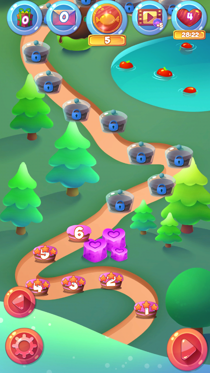 Sweet Valley: Candy Match 3 Game Screenshot