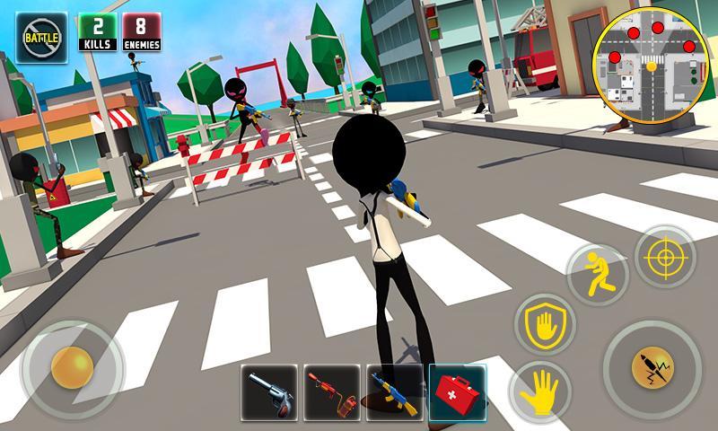 Captura de Tela do Jogo Stickman Battle Royale : Grand War
