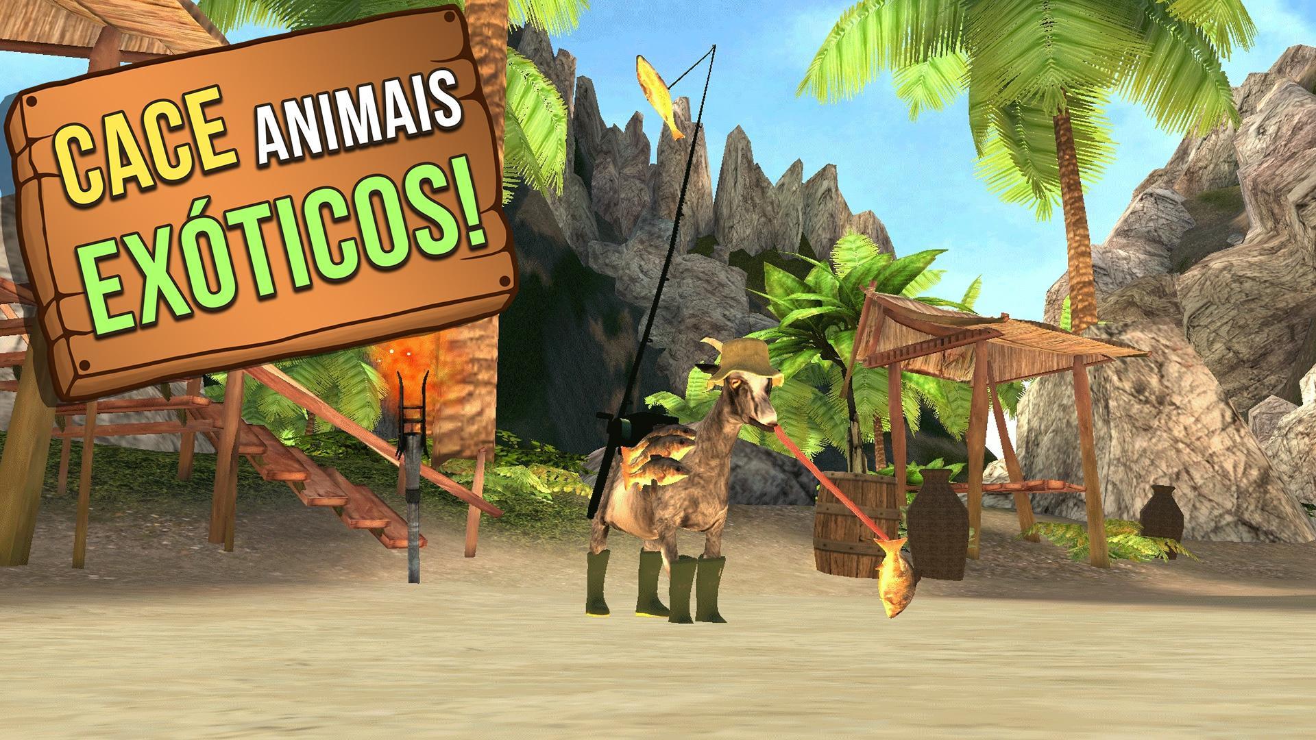 Captura de Tela do Jogo Goat Simulator MMO Simulator