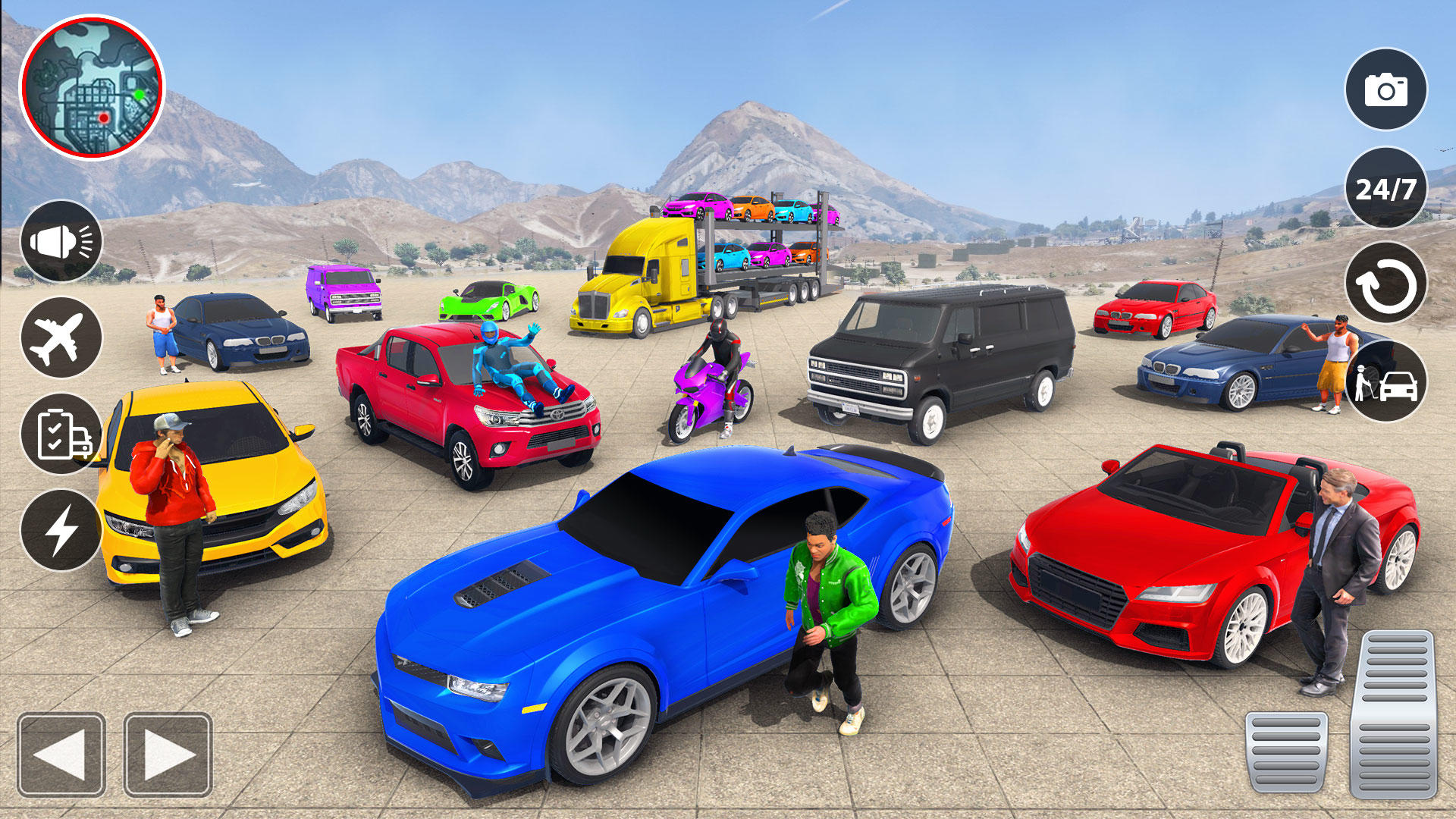 Police Transport Parking Games Game Screenshot