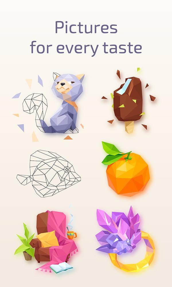 Poly Color  - coloring games, color by number ภาพหน้าจอเกม