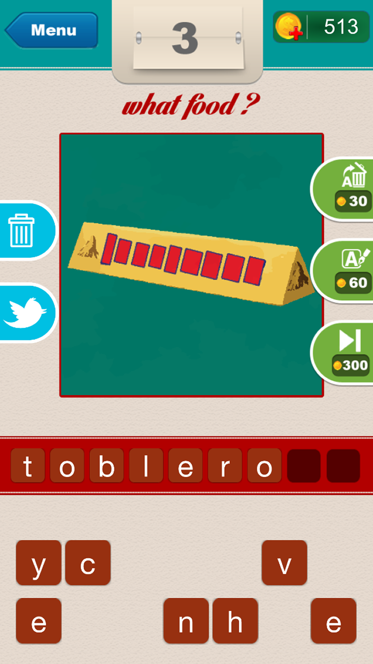 Скриншот игры What Food ?
