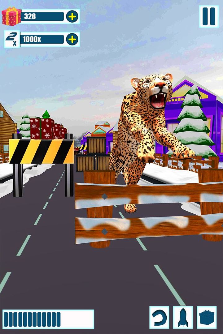 Leopard Survival:Endless Cheetah rush Animal Game遊戲截圖