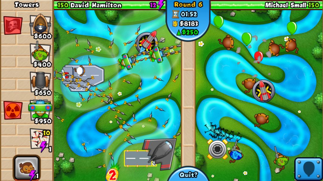 Screenshot of Bloons TD Battles