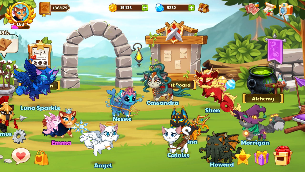 Castle Cats - Idle Hero RPG Game Screenshot