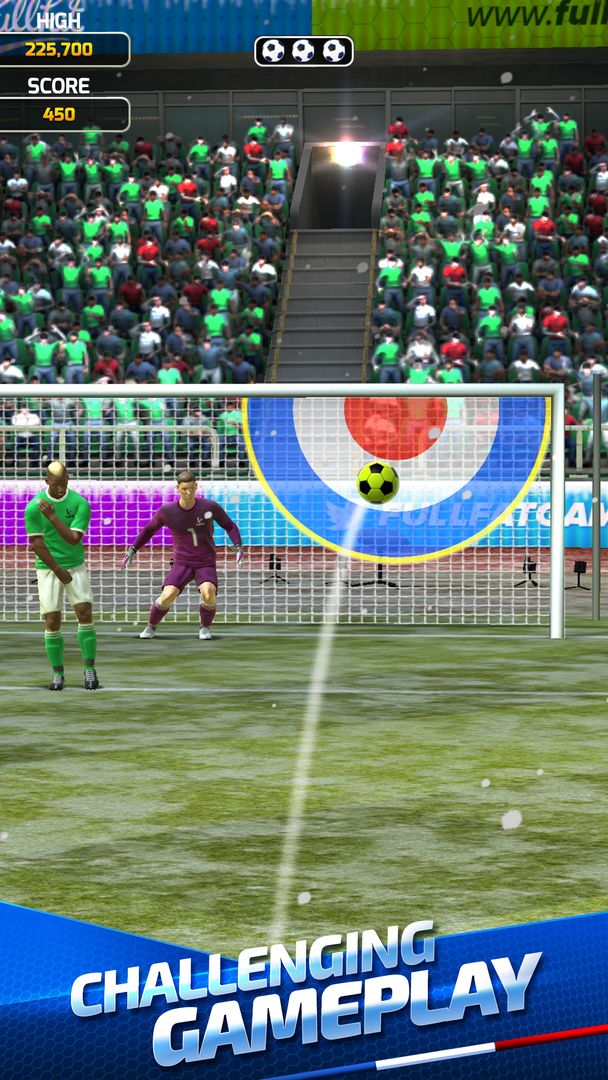 Screenshot of Flick Soccer France 2016