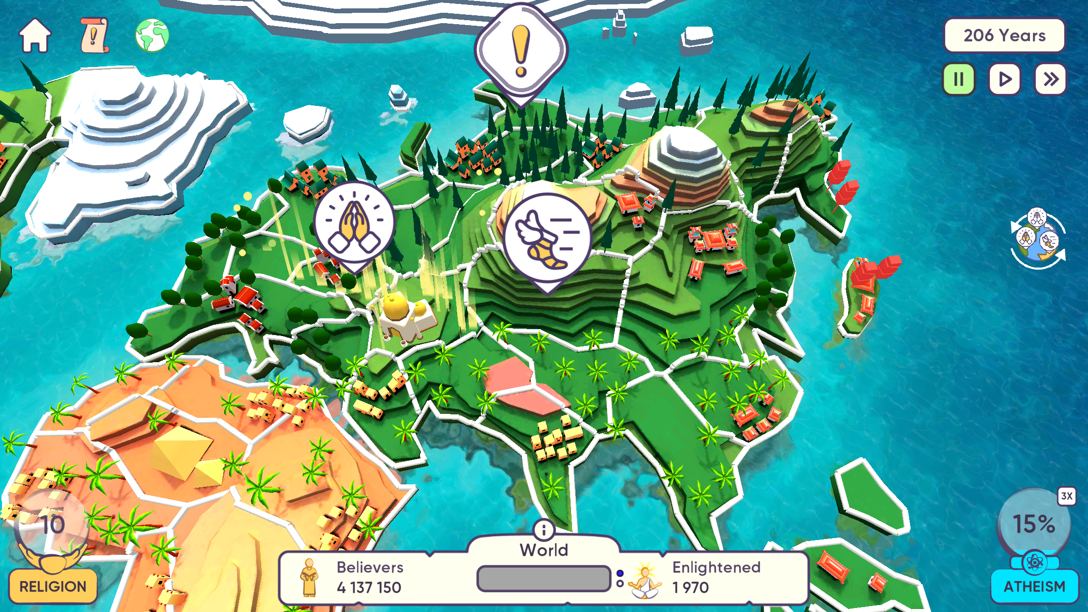 Religion Inc. God Simulator Game Screenshot
