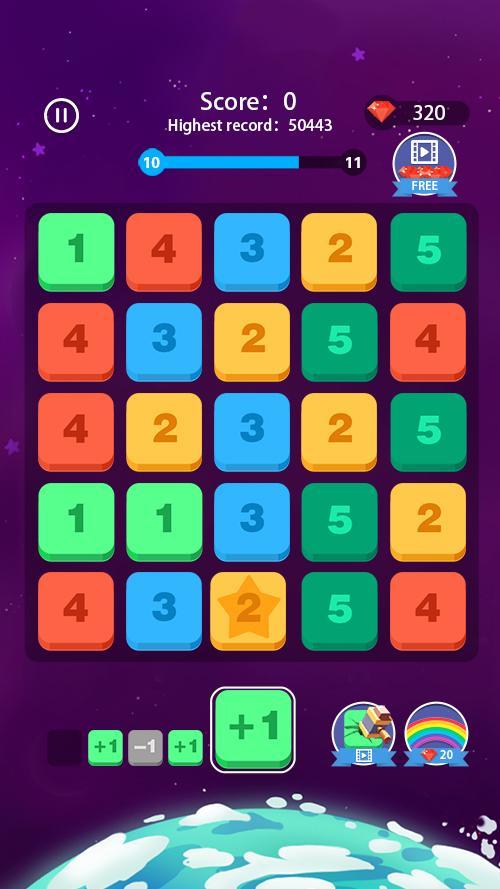 Number Crush Legend-Fun&Clever Brain Training Game Game Screenshot