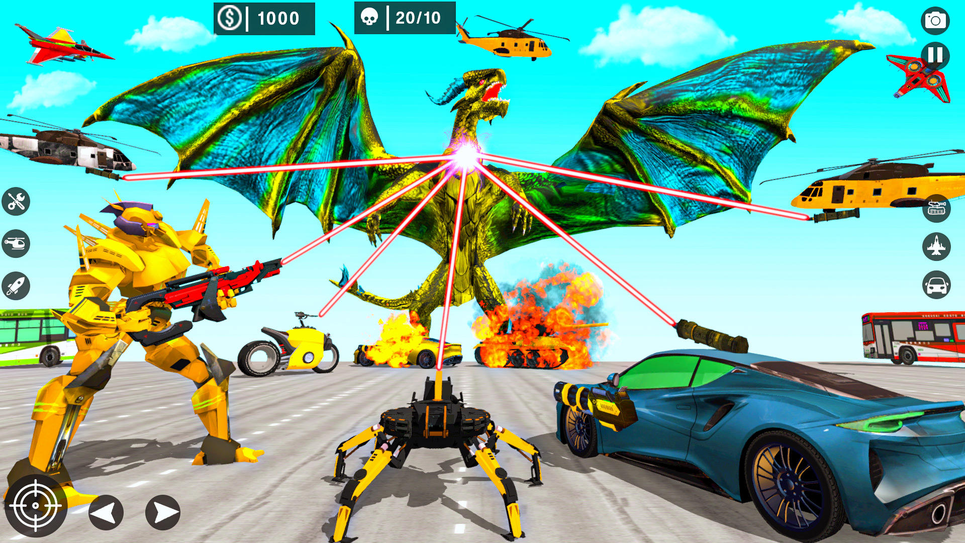 Robot Transform: Robot war 3D ภาพหน้าจอเกม