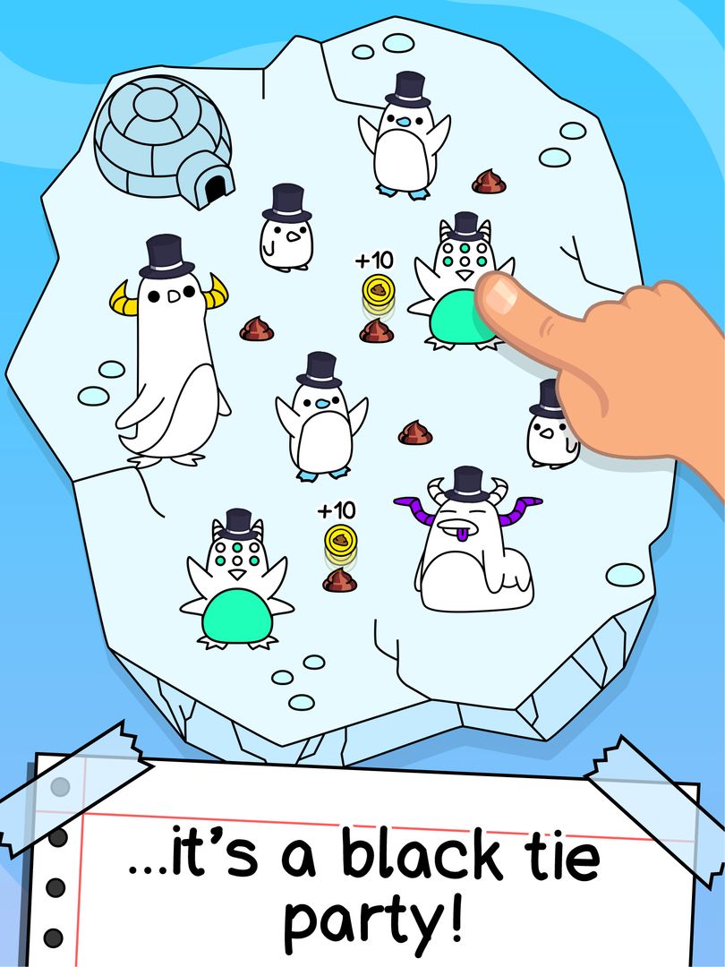 Penguin Evolution: Idle Merge screenshot game