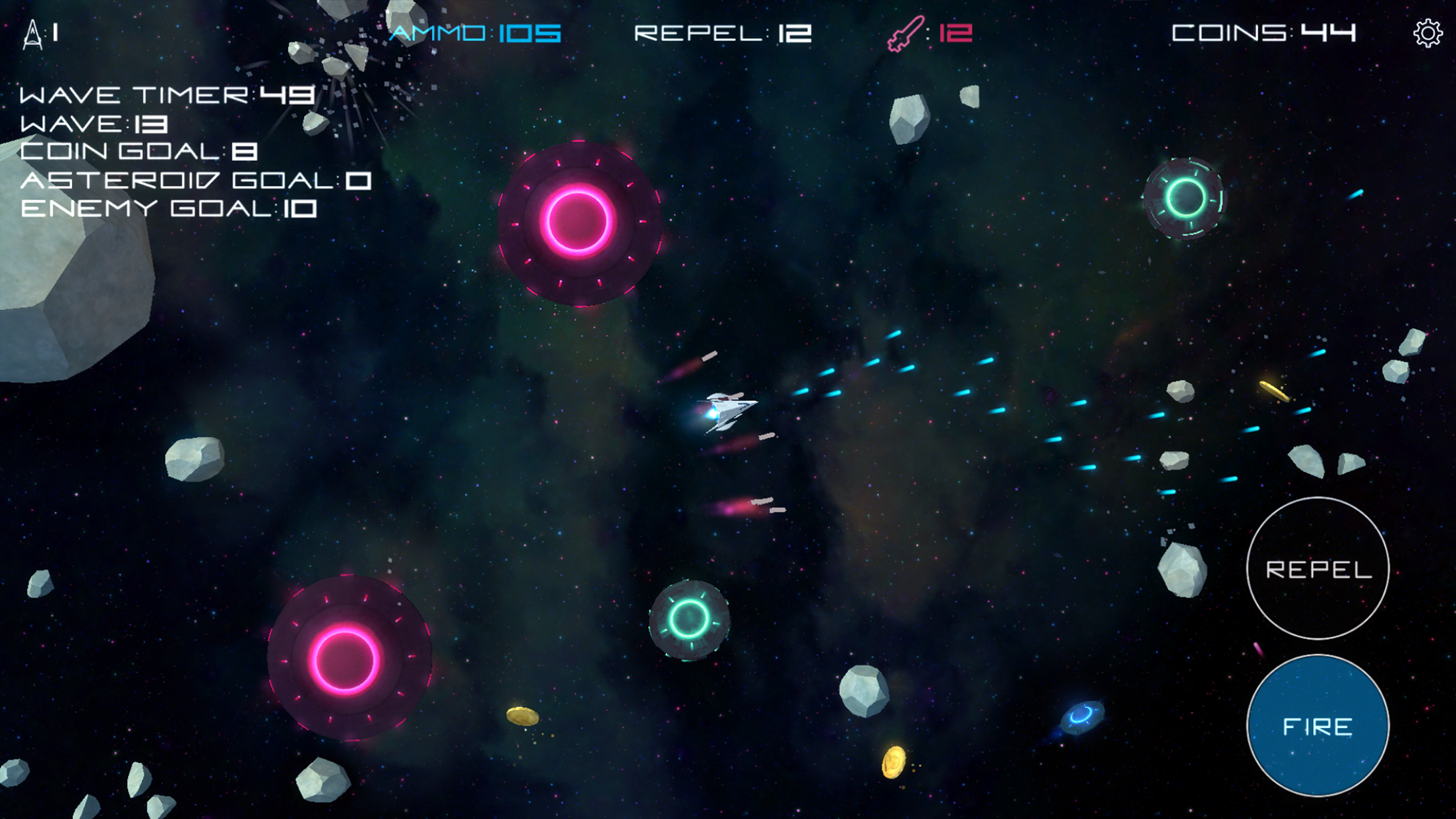 Astronoidz screenshot game