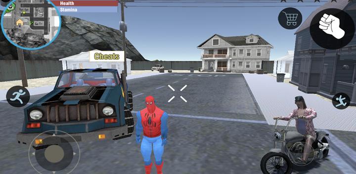 Banner of Spider Rope Hero Super World Street Crime Gangstar 6.0