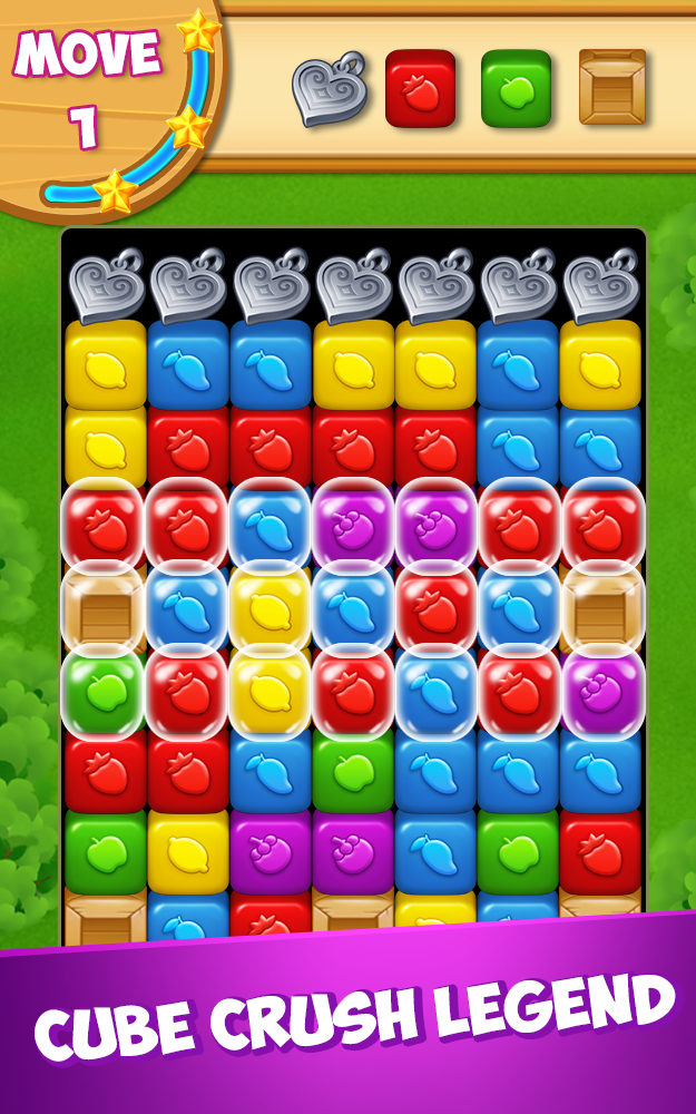 Sweet Fruit Cube Game Screenshot