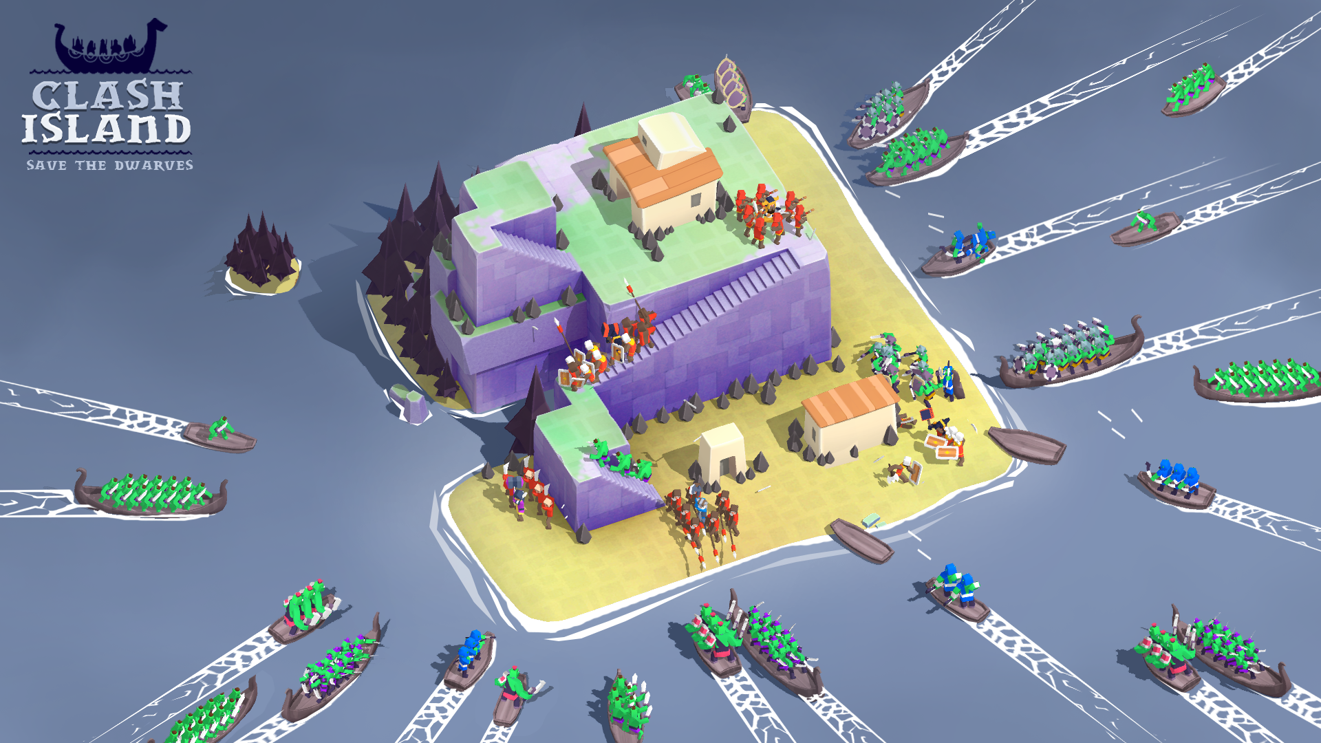 Screenshot of Clash Island: Save the Dwarves