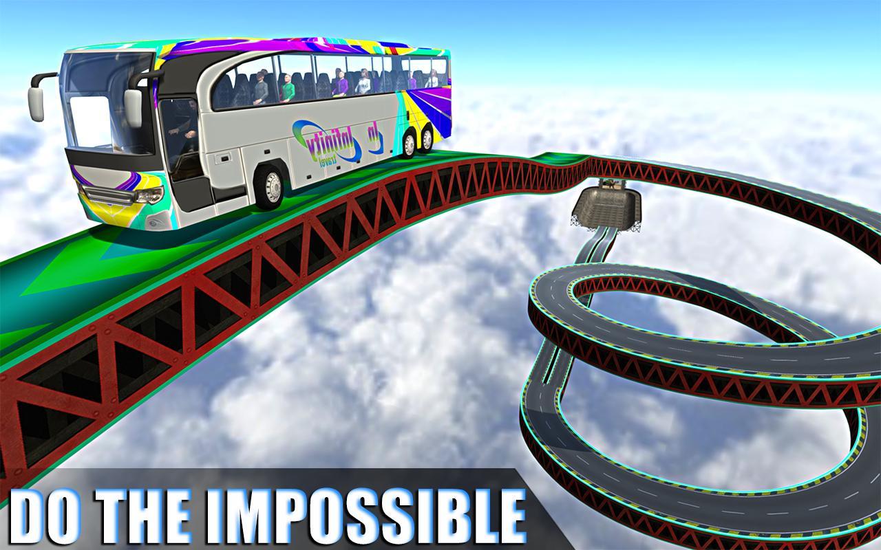 Impossible Bus Sim Track Drive Game Screenshot