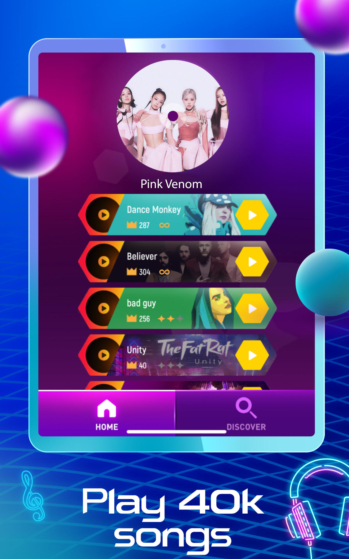 Tiles Hop Music & Ball Game Game Screenshot