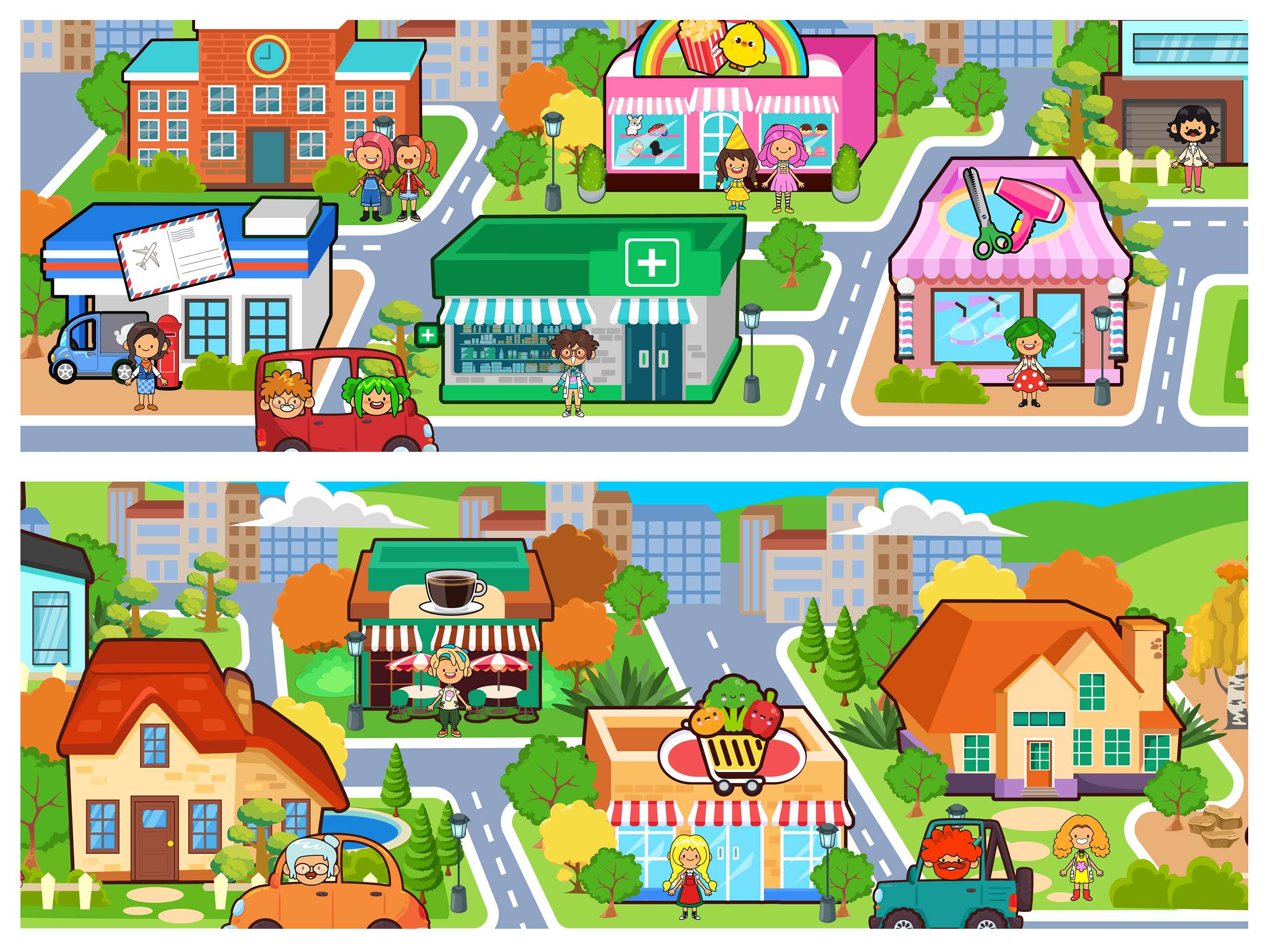 My Pretend Home & Family Town ภาพหน้าจอเกม
