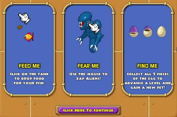 Insaniquarium! Aliens in My Fish Tank screenshot game