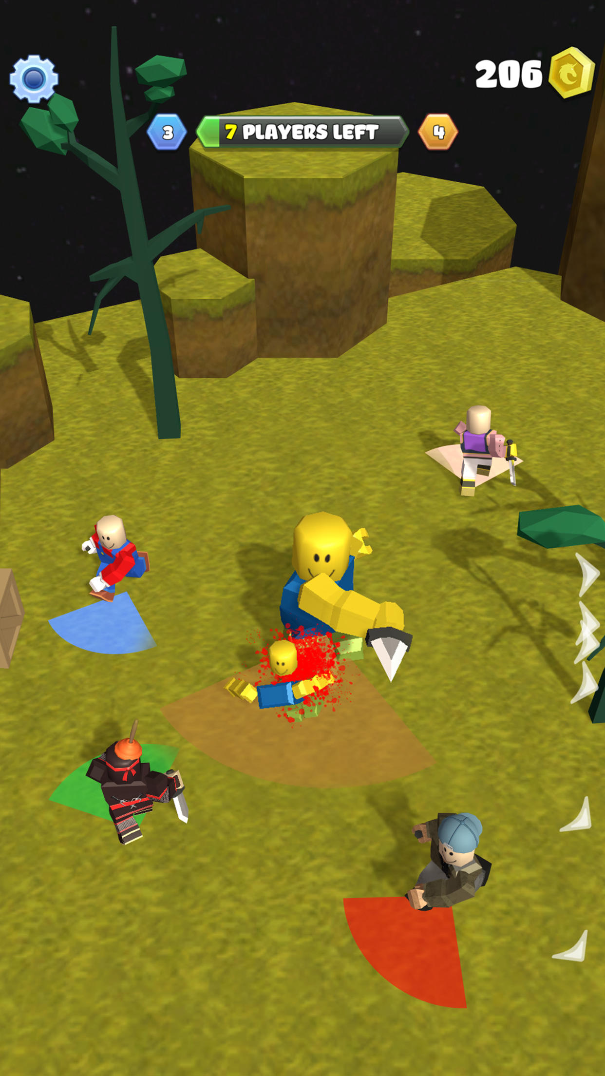 Screenshot of Roblock Smashers - Survival io game