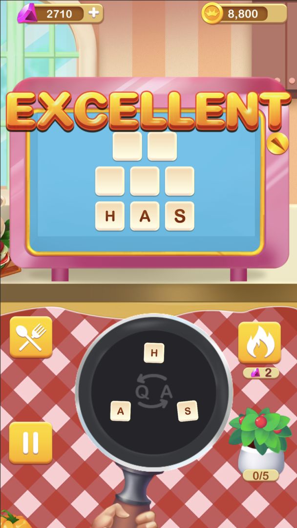 Cross Word-Tasty Food screenshot game