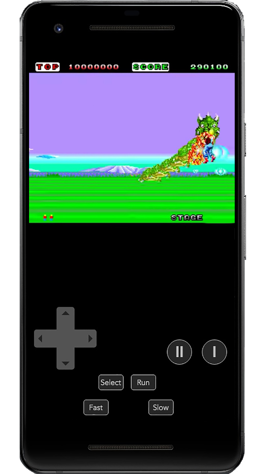 Space Harrier PCE Game Screenshot
