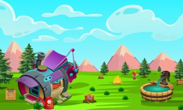 Robot Spaceship Escape Game Screenshot