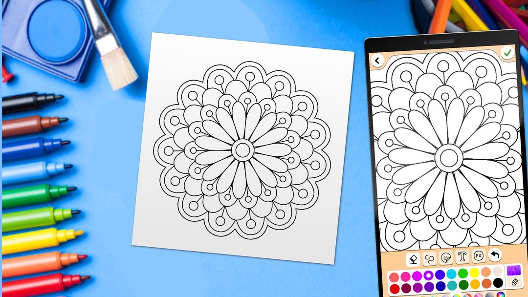 Mandala Coloring Pages screenshot game