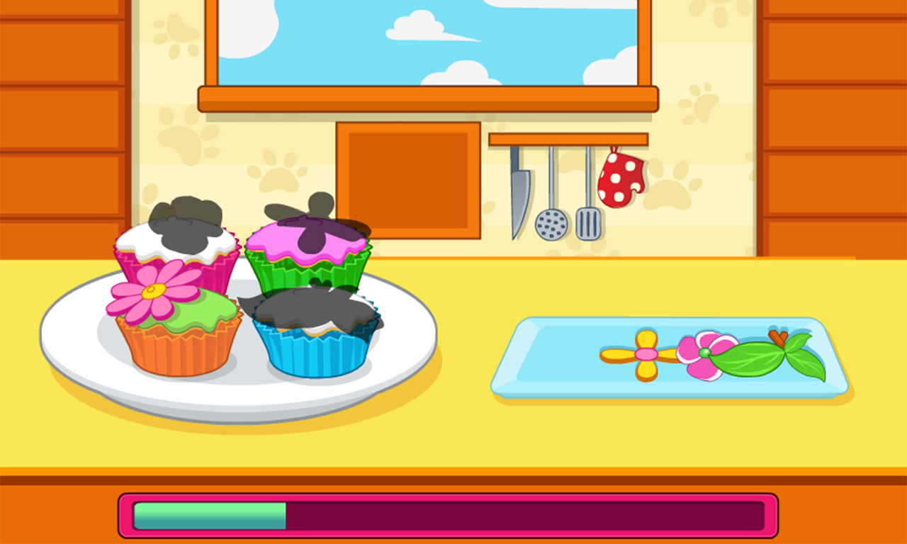 Screenshot of Cook Flower Garden Cupcakes