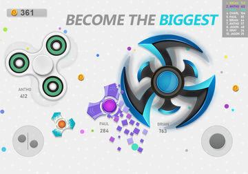 Realtime Fidget Spinner Games Game Screenshot