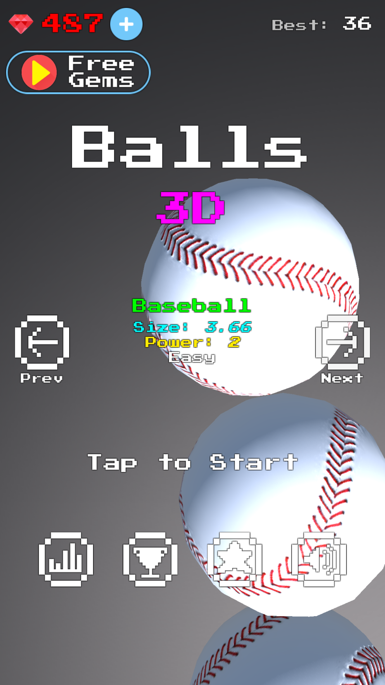 Balls 3D Game Screenshot