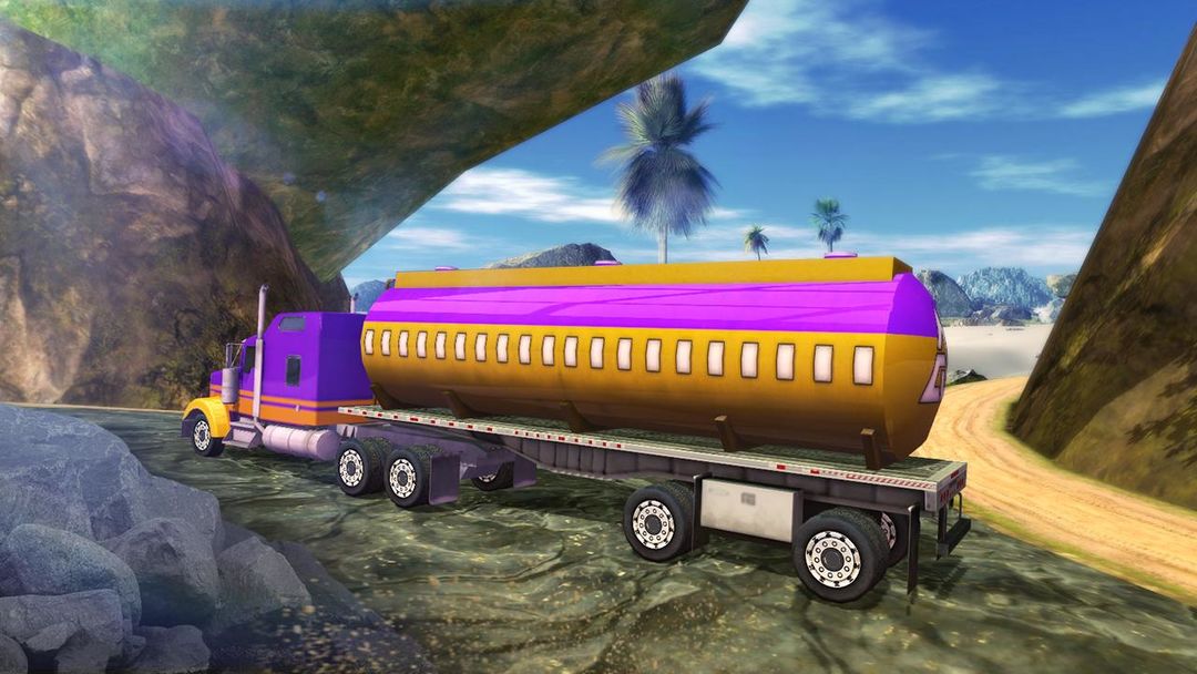 Uphill Oil Truck Simulator - Transporter 2018 게임 스크린 샷