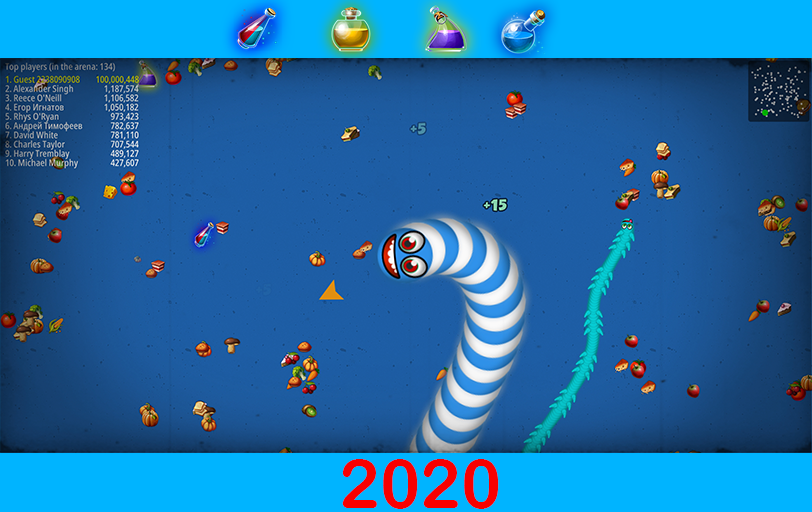 Screenshot 1 of Worm Snake zone : เวิร์มเมทโซน io 