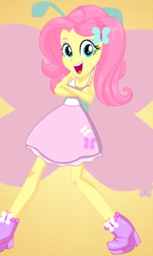 Fluttershy Dress Up Game Screenshot