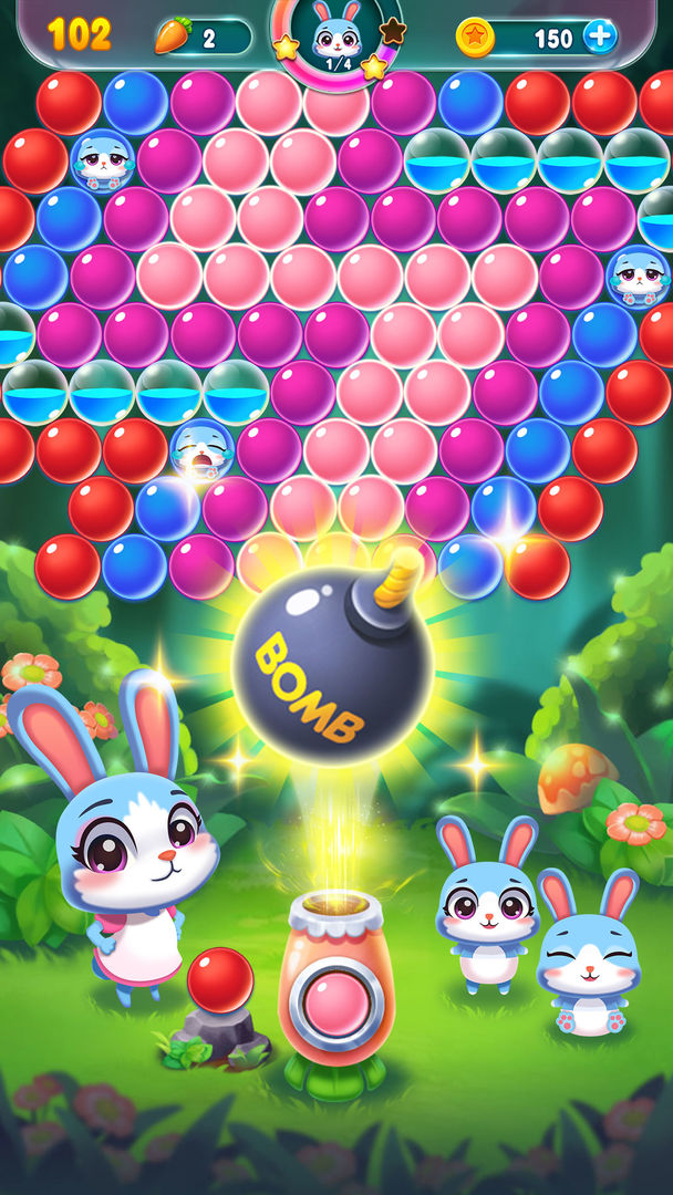 Bunny Pop Shooter: Forest Animal ภาพหน้าจอเกม