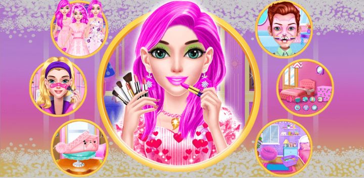 Rosa Salão de Maquiagem Princesa versão móvel andróide iOS apk