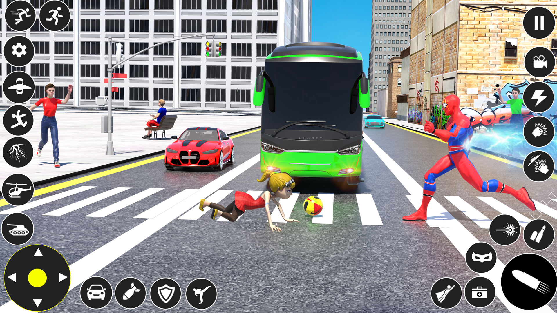 Screenshot of Superhero Games: City Battle